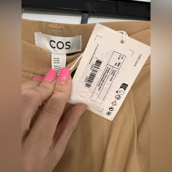 COS STRAIGHT-LEG UTILITY PANTS IN Beige - Picture 5 of 7